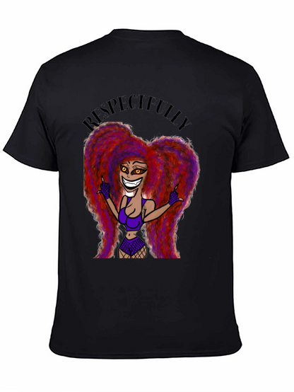 Respectfully Graphic Tee - Bold Cartoon Print