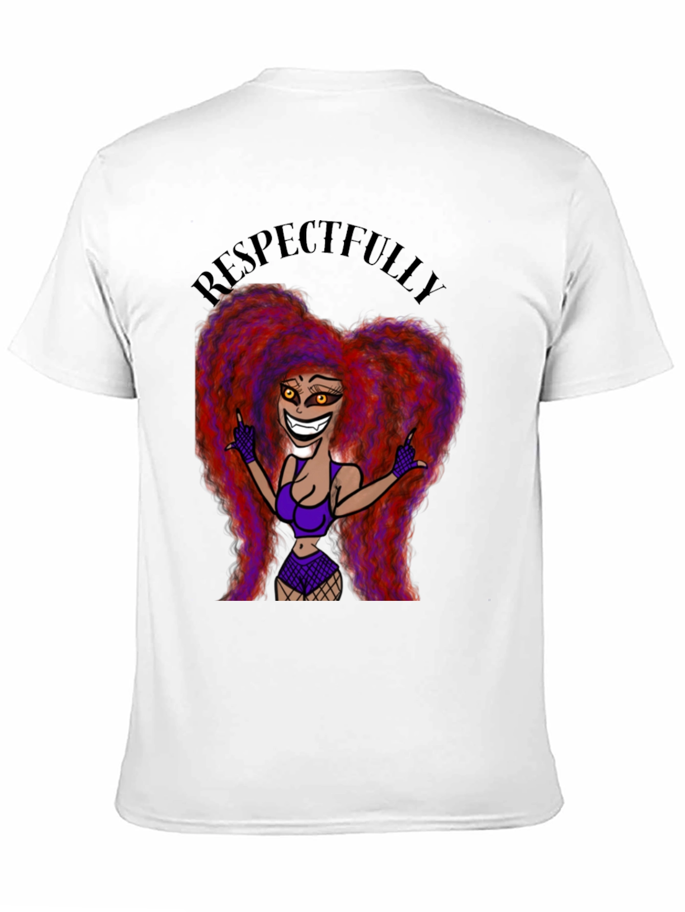 Respectfully Graphic Tee - Bold Cartoon Print