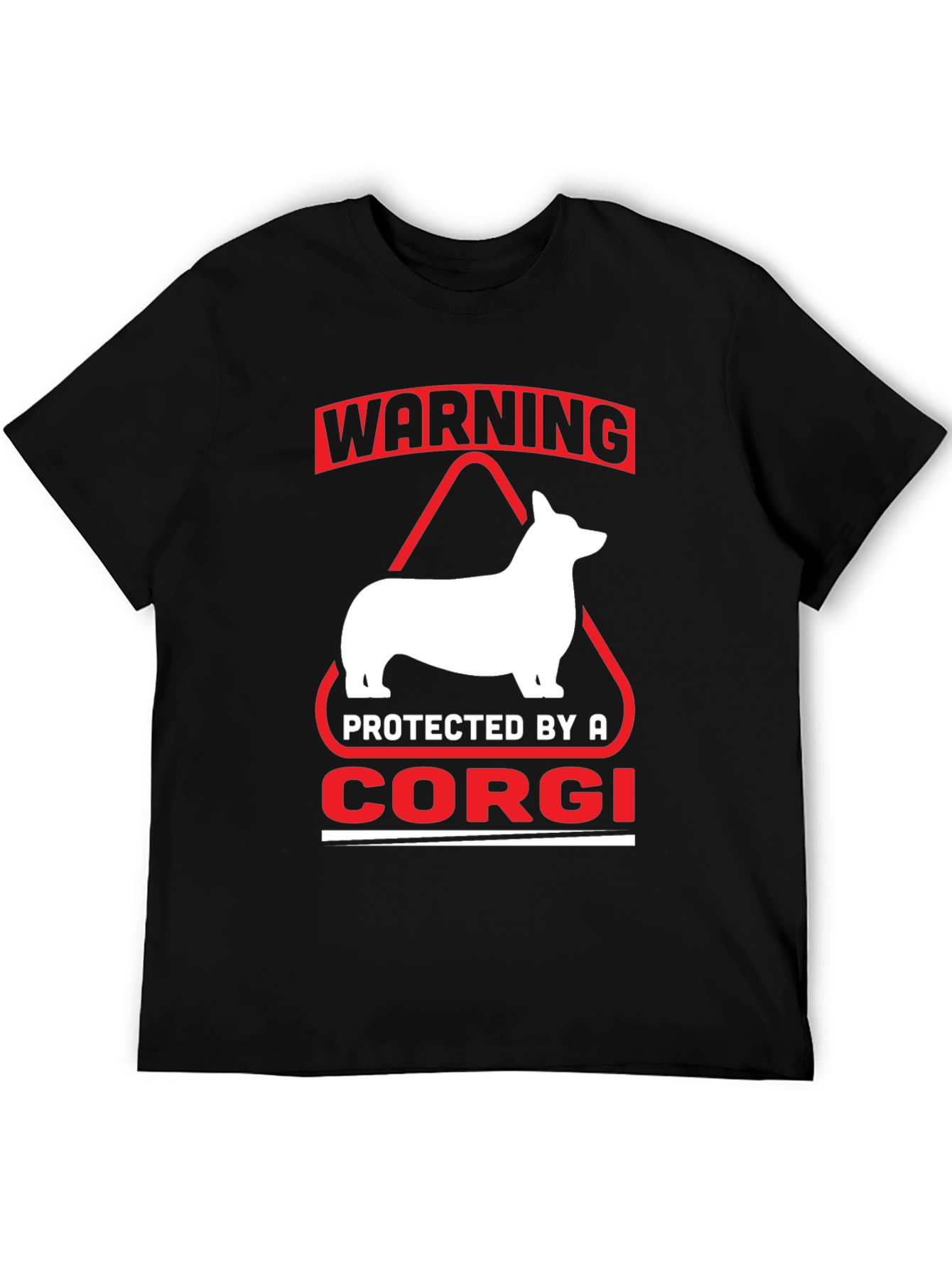 Warning Protected By A Corgi T-Shirt