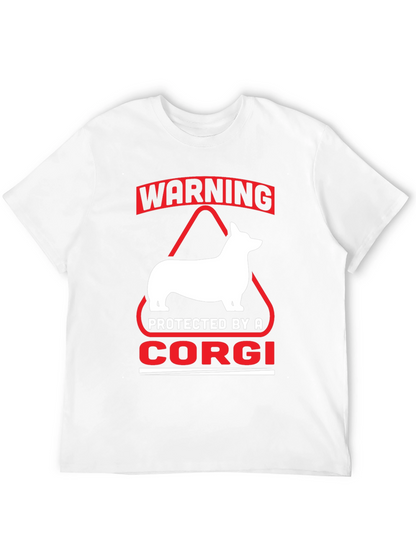 Warning Protected By A Corgi T-Shirt