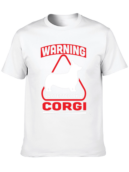 Warning Protected By A Corgi T-Shirt