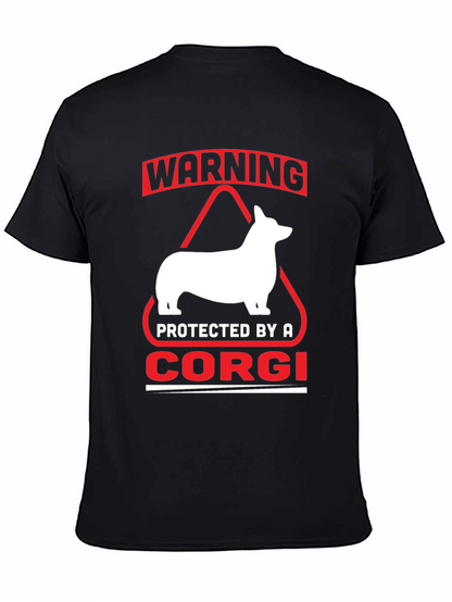 Warning Protected By A Corgi T-Shirt