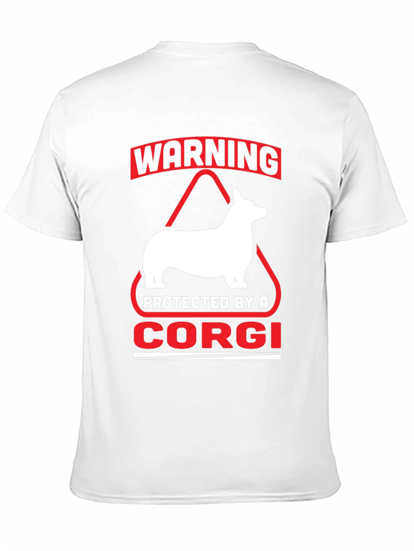 Warning Protected By A Corgi T-Shirt