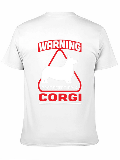 Warning Protected By A Corgi T-Shirt