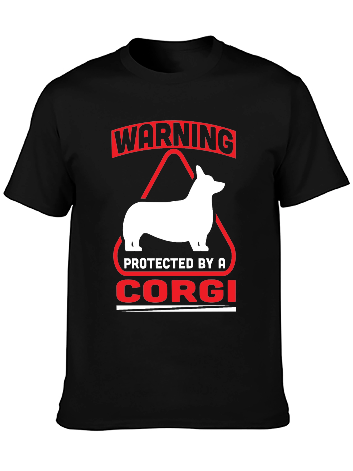 Warning Protected By A Corgi T-Shirt