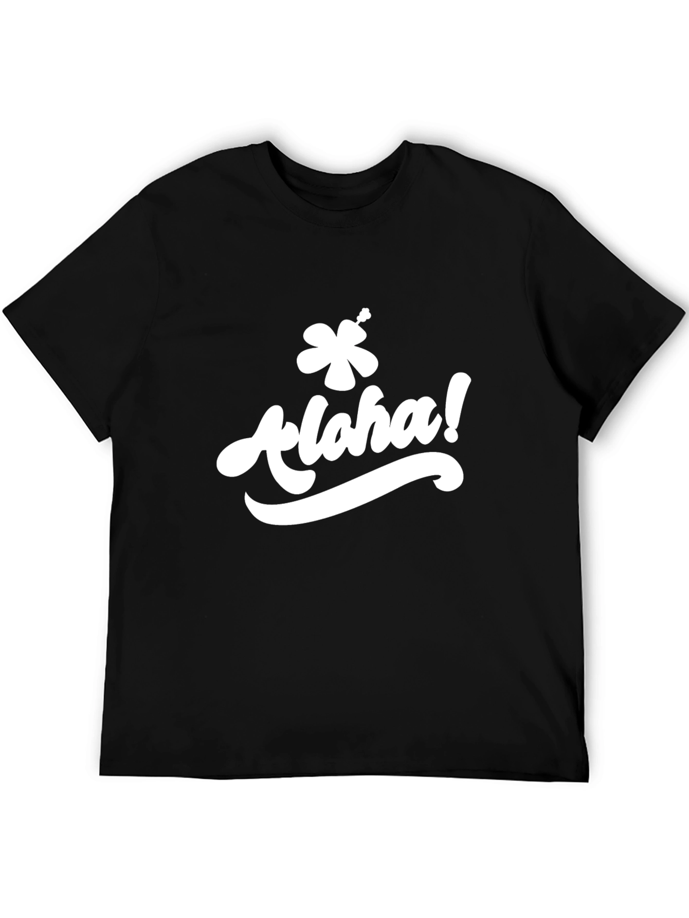 Aloha Graphic T-Shirt - Black Casual Tee