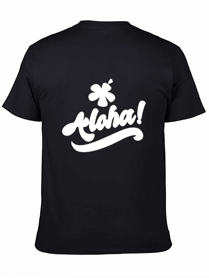 Aloha Graphic T-Shirt - Black Casual Tee
