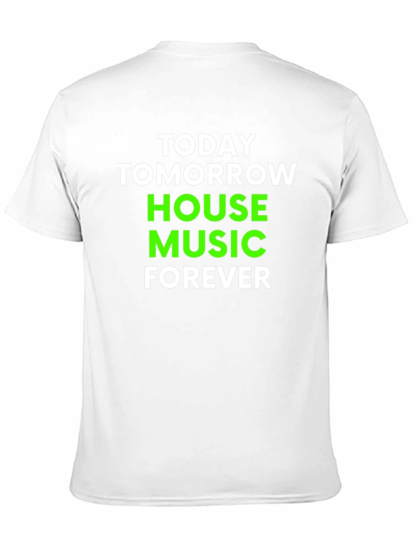 House Music Forever T-Shirt - Black Cotton Blend