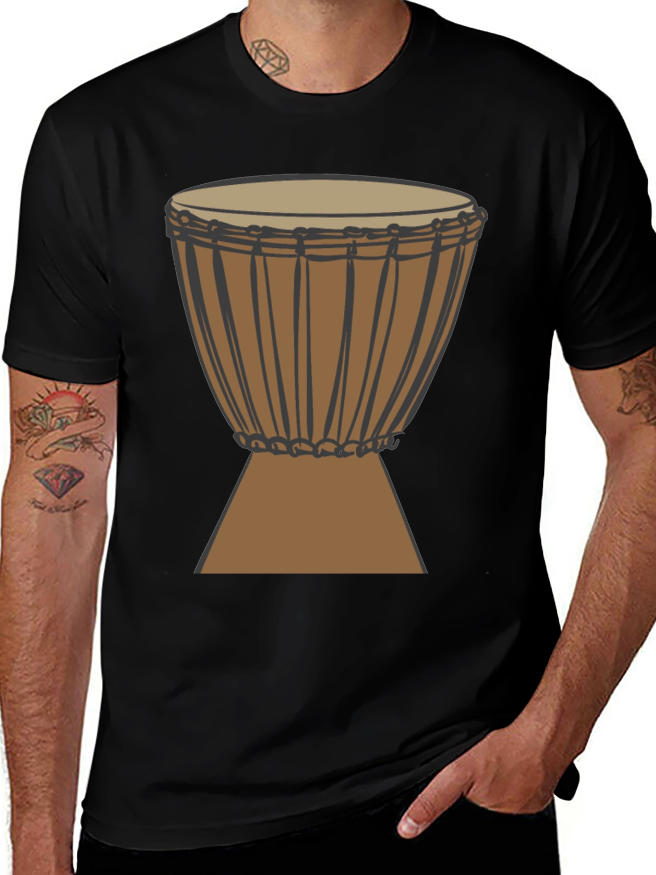 Drum Graphic T-Shirt - Musical Instrument Tee