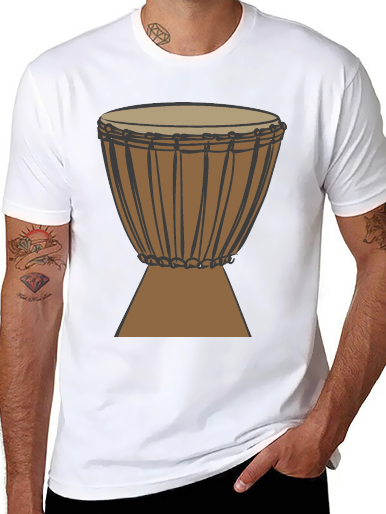 Drum Graphic T-Shirt - Musical Instrument Tee