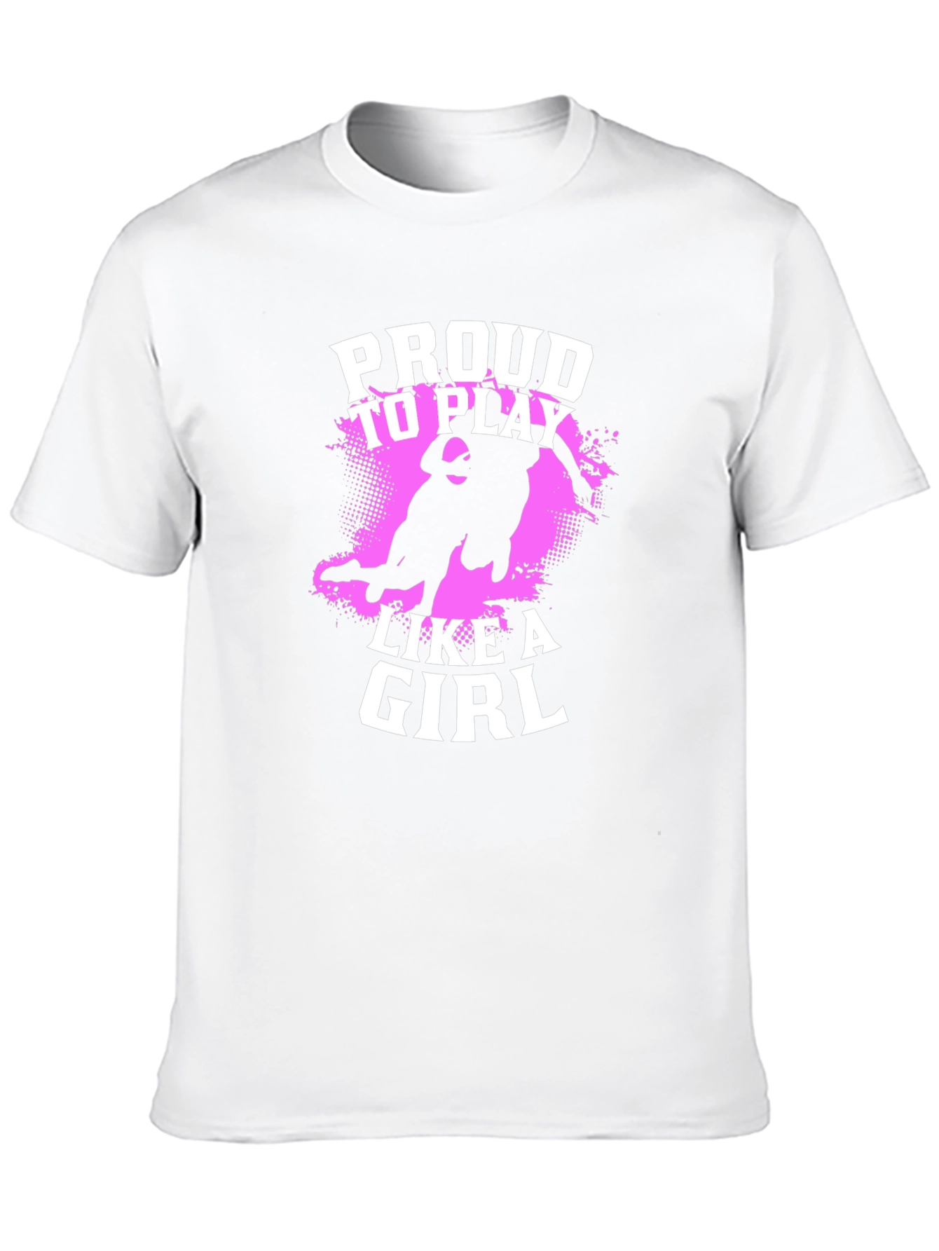 Proud To Play Like A Girl Black T-Shirt