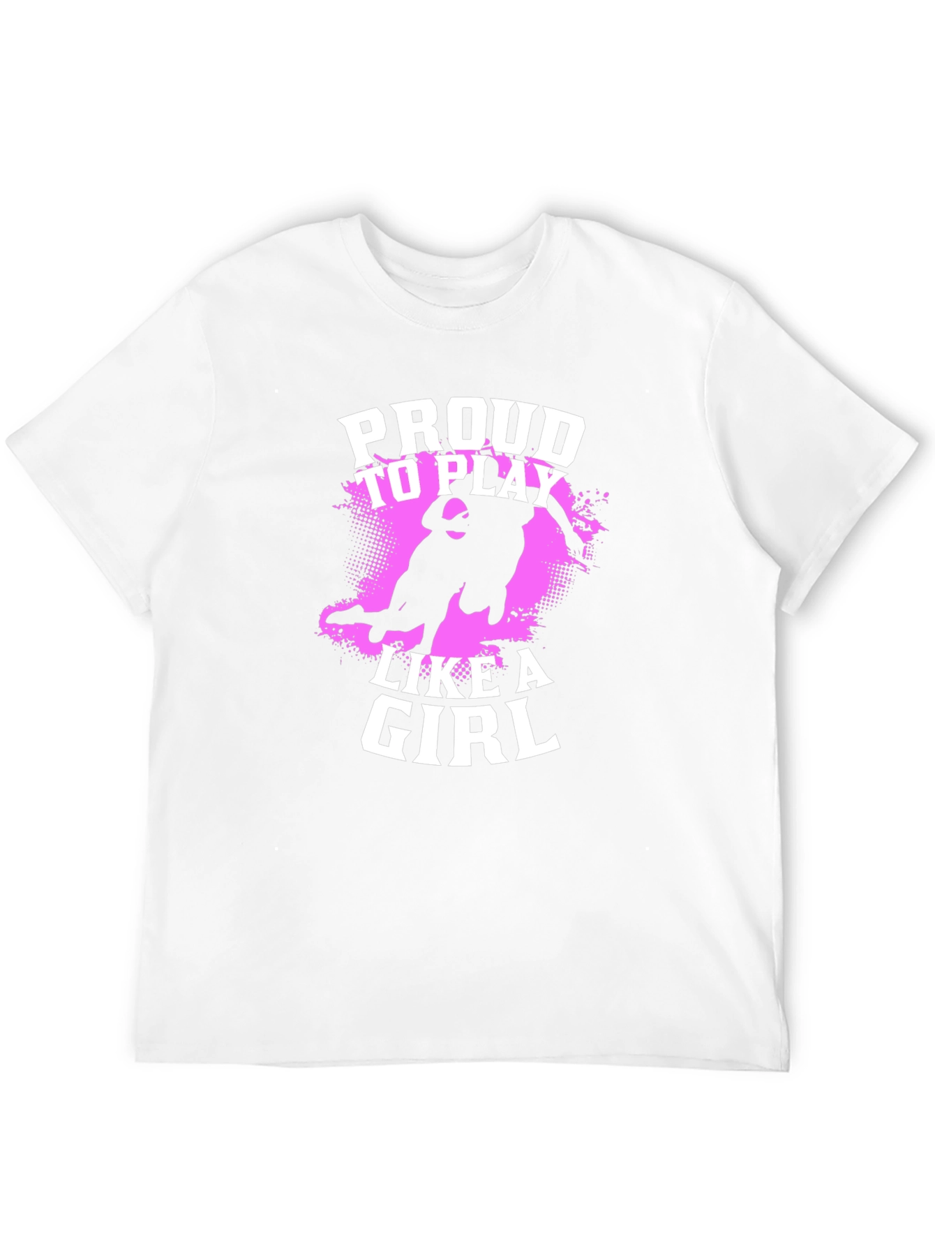 Proud To Play Like A Girl Black T-Shirt