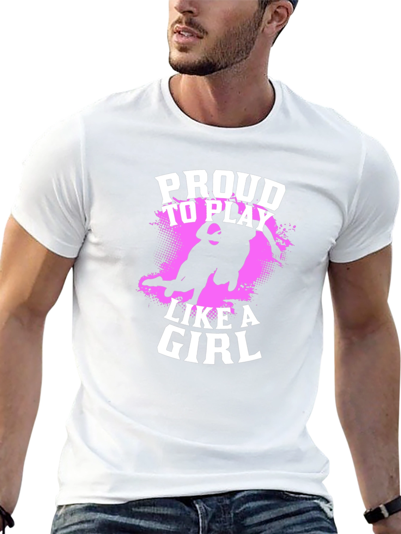 Proud To Play Like A Girl Black T-Shirt