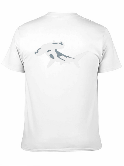 Hammerhead Shark Graphic Tee - Black Cotton Shirt