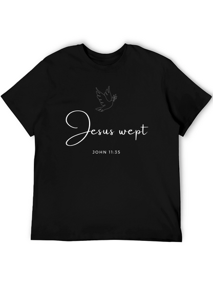 Jesus Wept Dove Graphic T-Shirt - Christian Apparel