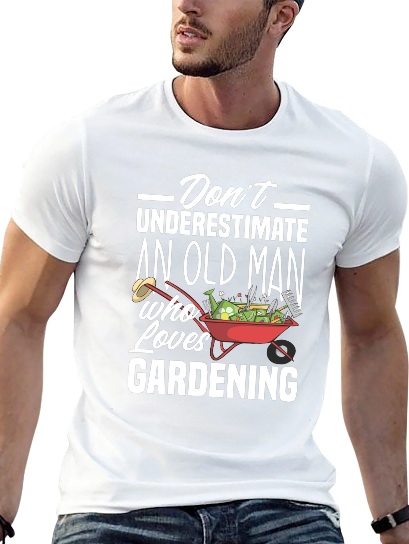 Funny Gardening Old Man T-Shirt