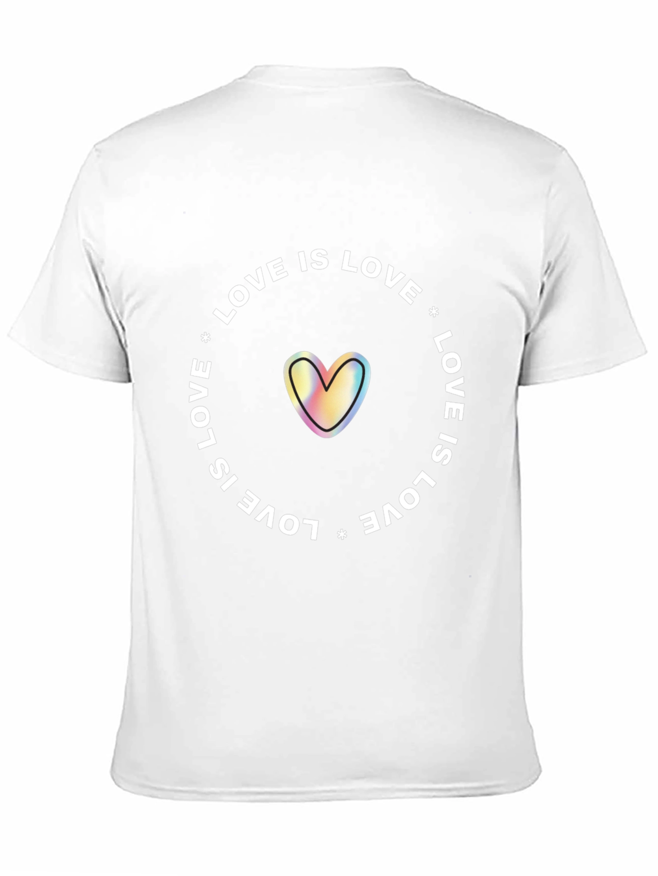 Love is Love Rainbow Heart Graphic Tee