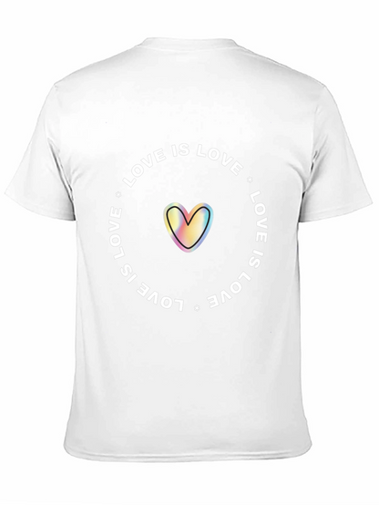 Love is Love Rainbow Heart Graphic Tee