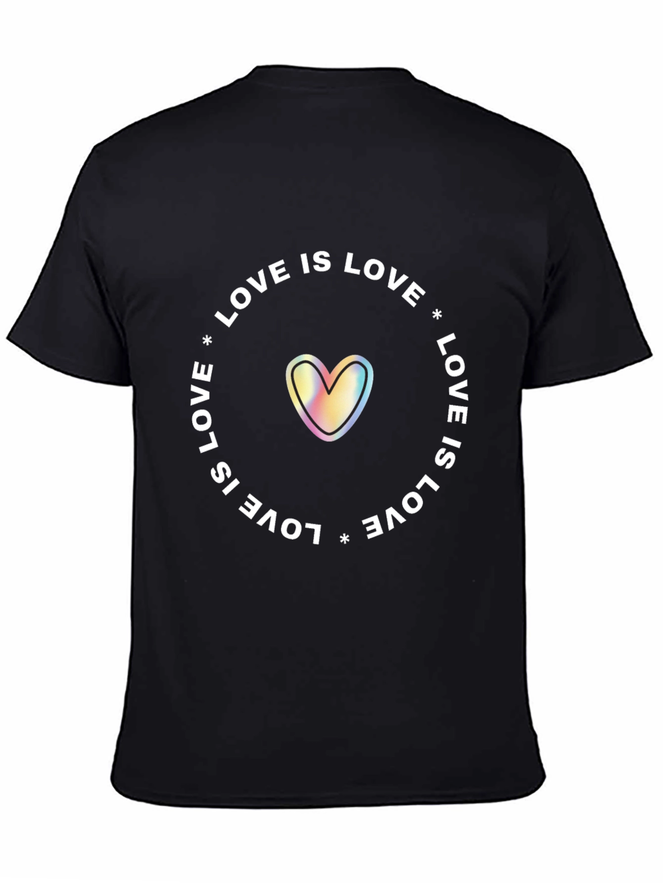 Love is Love Rainbow Heart Graphic Tee