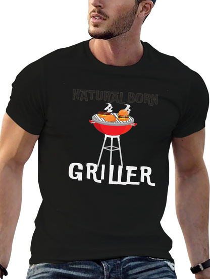 Natural Born Griller Black T-Shirt