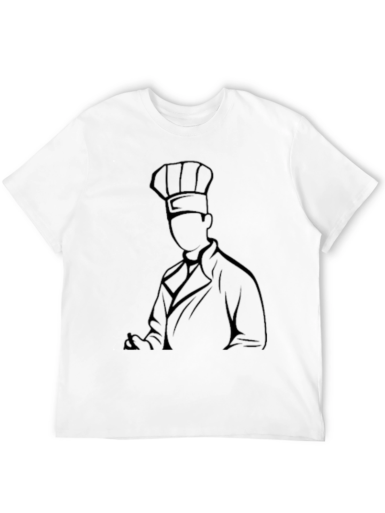 Chef Silhouette Black Graphic Tee