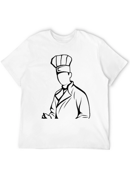 Chef Silhouette Black Graphic Tee