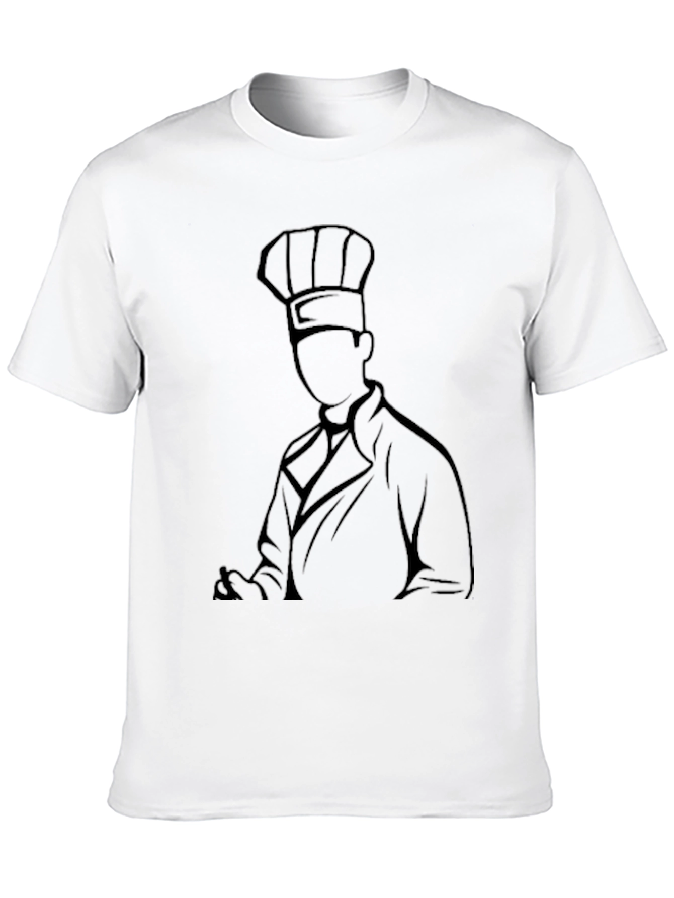 Chef Silhouette Black Graphic Tee