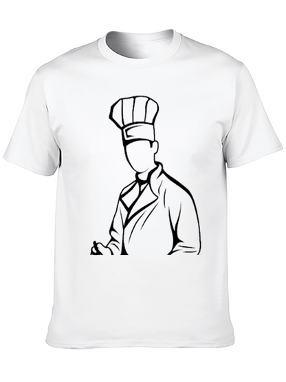 Chef Silhouette Black Graphic Tee