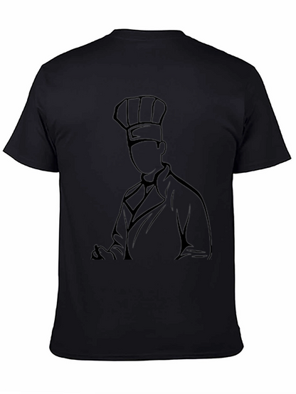 Chef Silhouette Black Graphic Tee