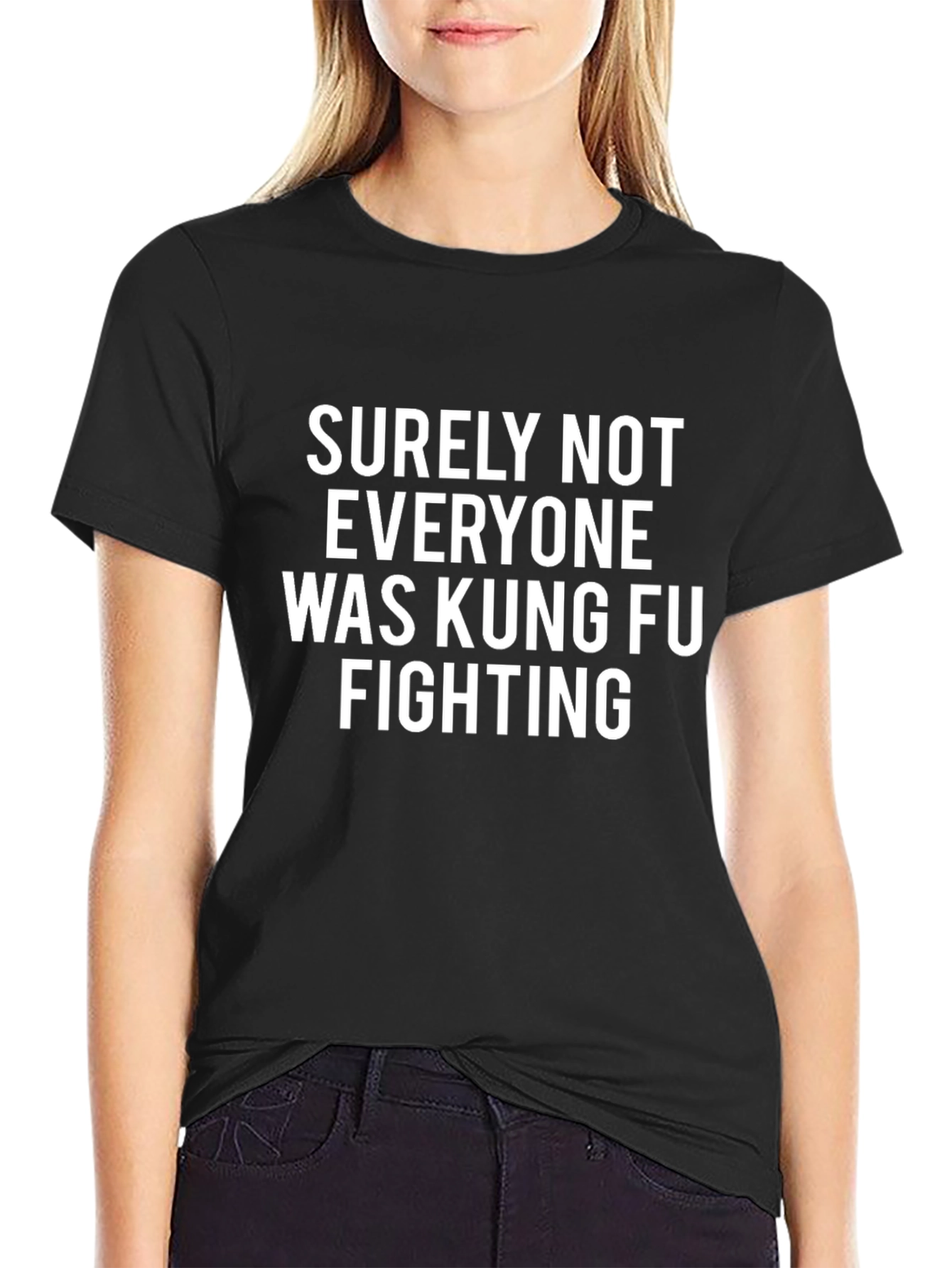 Kung Fu Fighting Graphic Tee - Funny Slogan Shirt