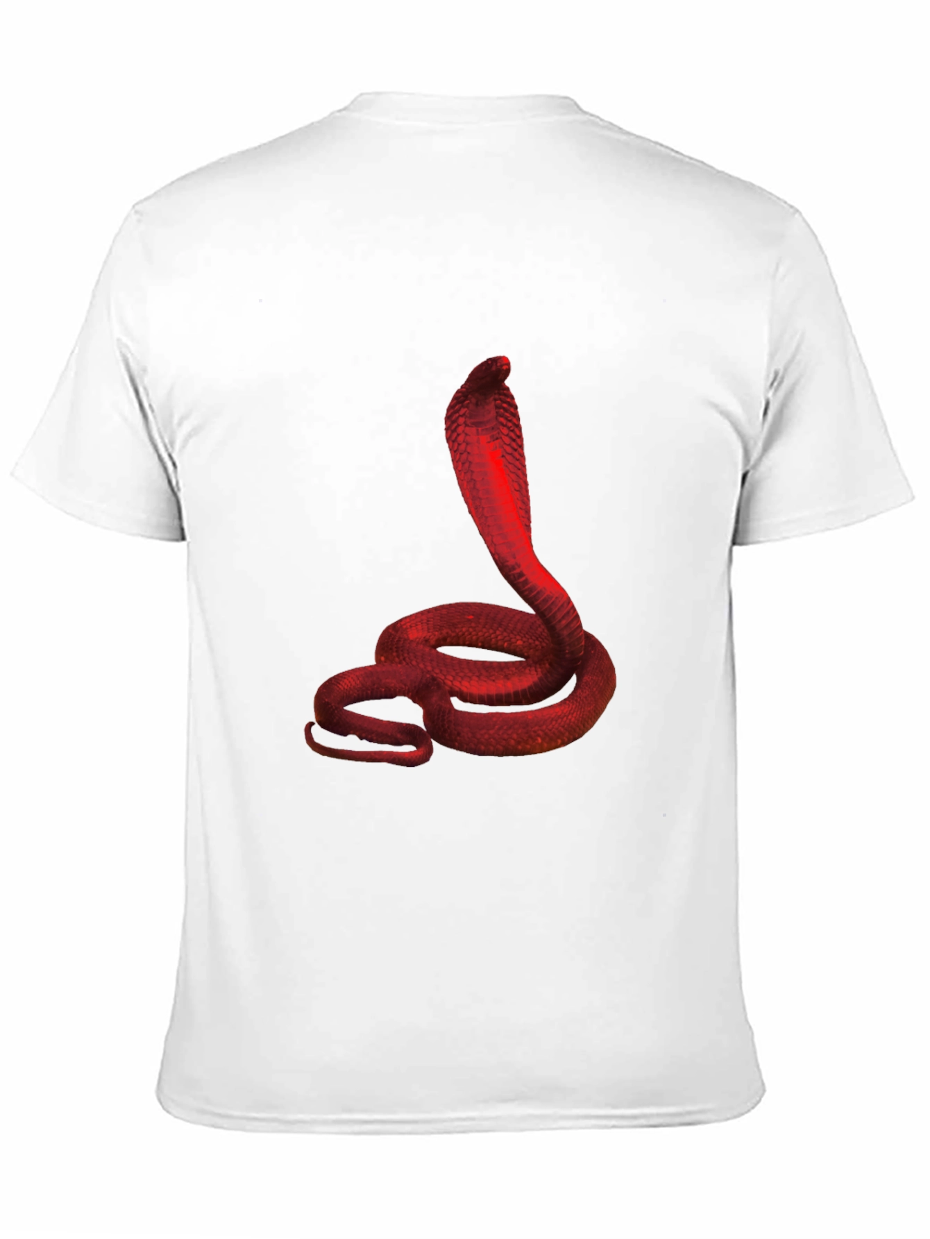 Red Cobra Graphic Black T-Shirt