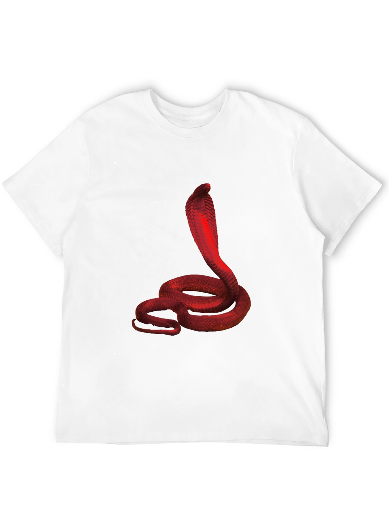 Red Cobra Graphic Black T-Shirt