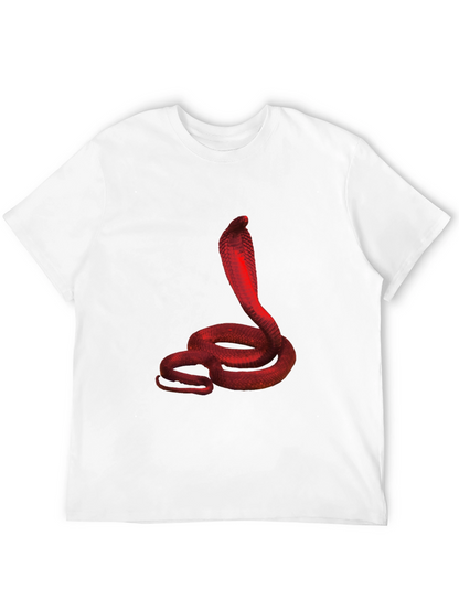 Red Cobra Graphic Black T-Shirt
