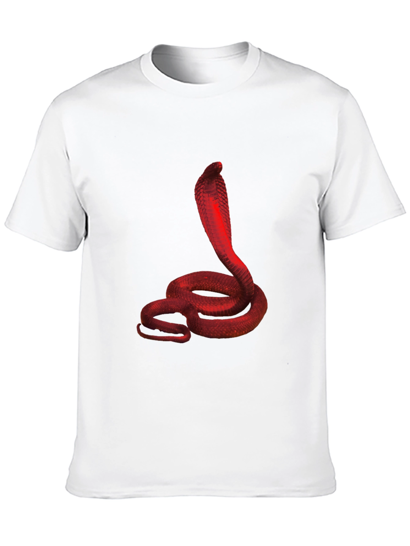 Red Cobra Graphic Black T-Shirt