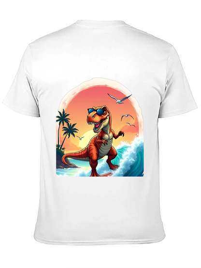 Surfing Dinosaur Graphic Tee