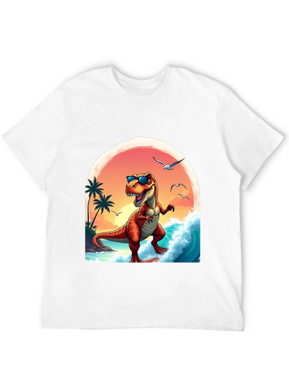 Surfing Dinosaur Graphic Tee
