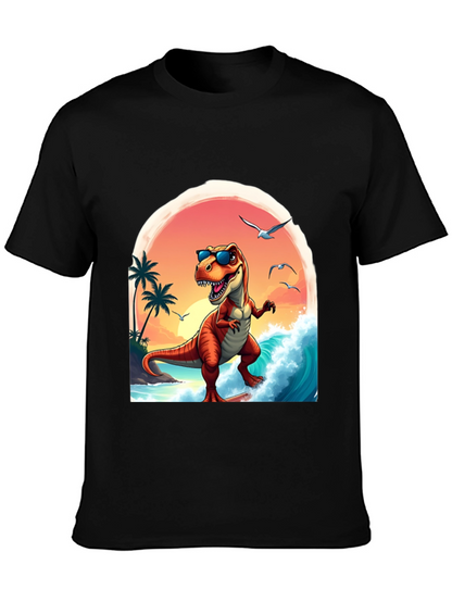 Surfing Dinosaur Graphic Tee