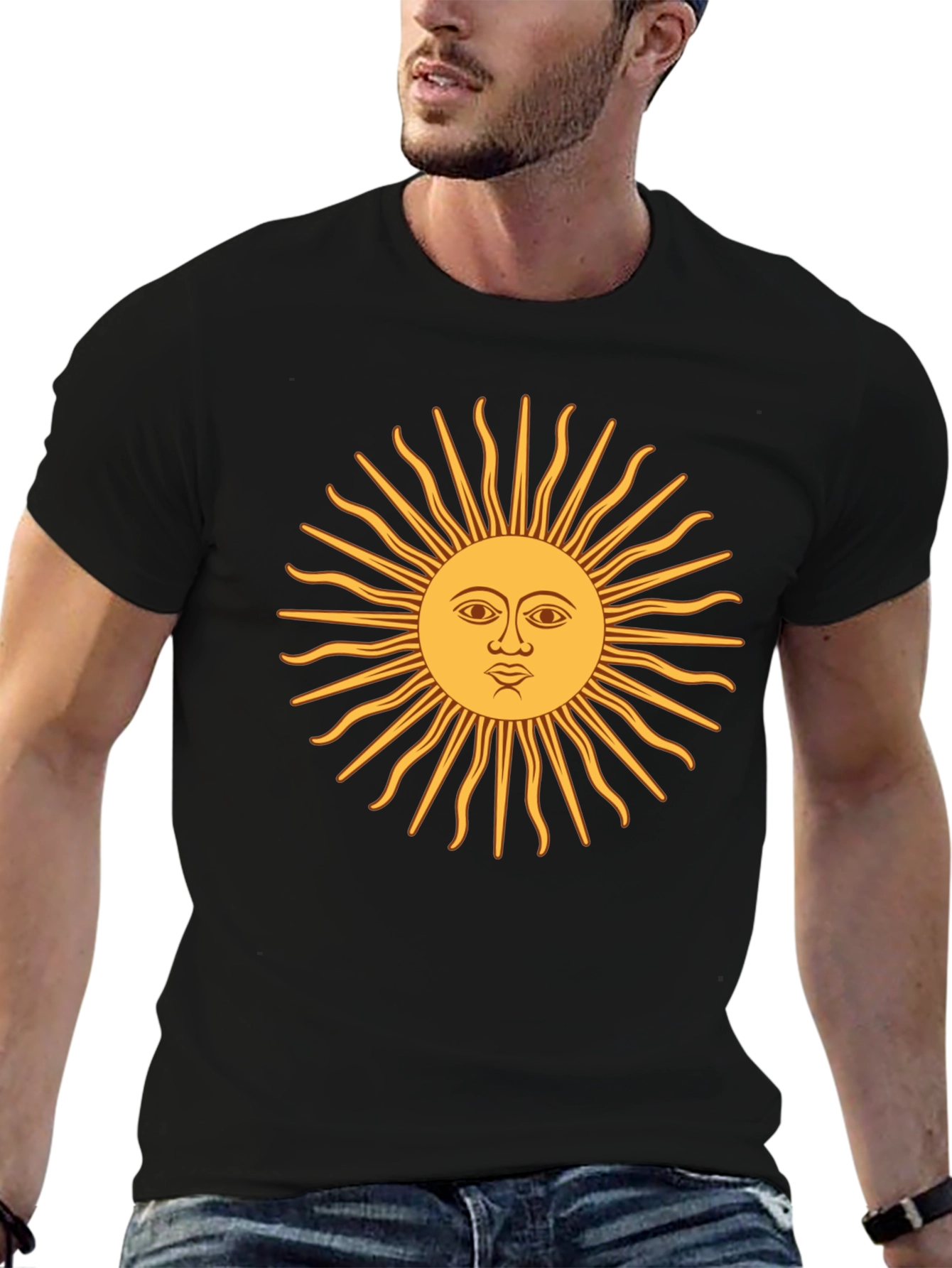 Sun Graphic Black T-Shirt