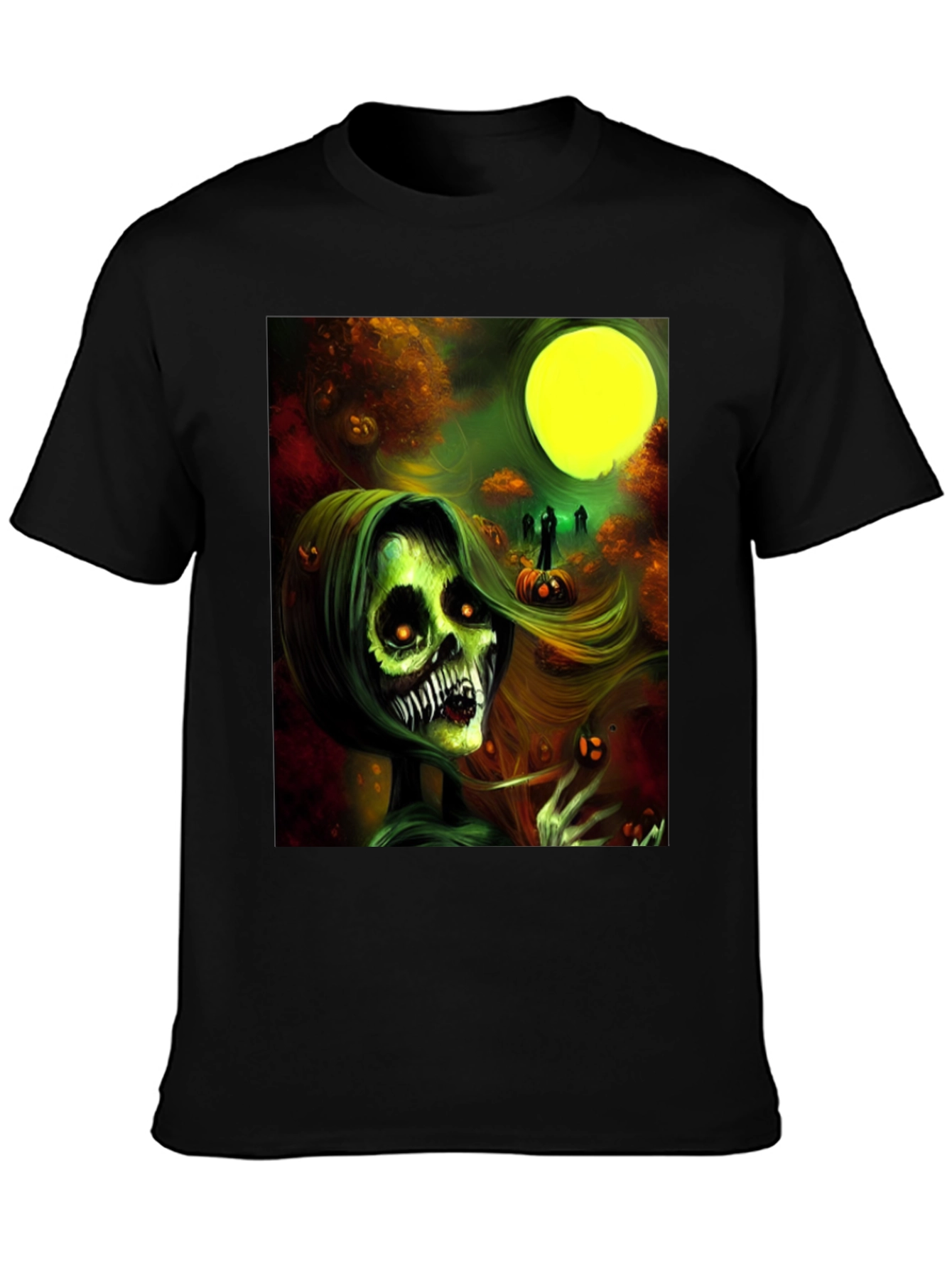 Halloween Zombie Woman Graphic Tee