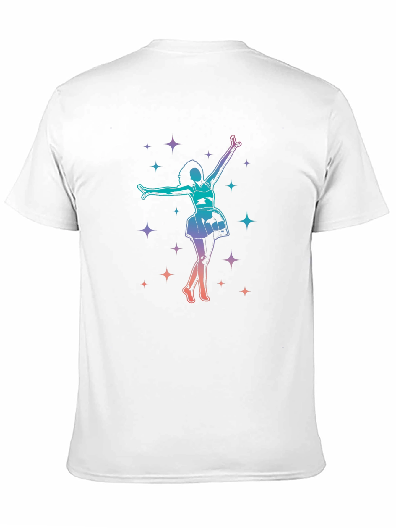 Dancing Star Graphic Tee - Black Cotton