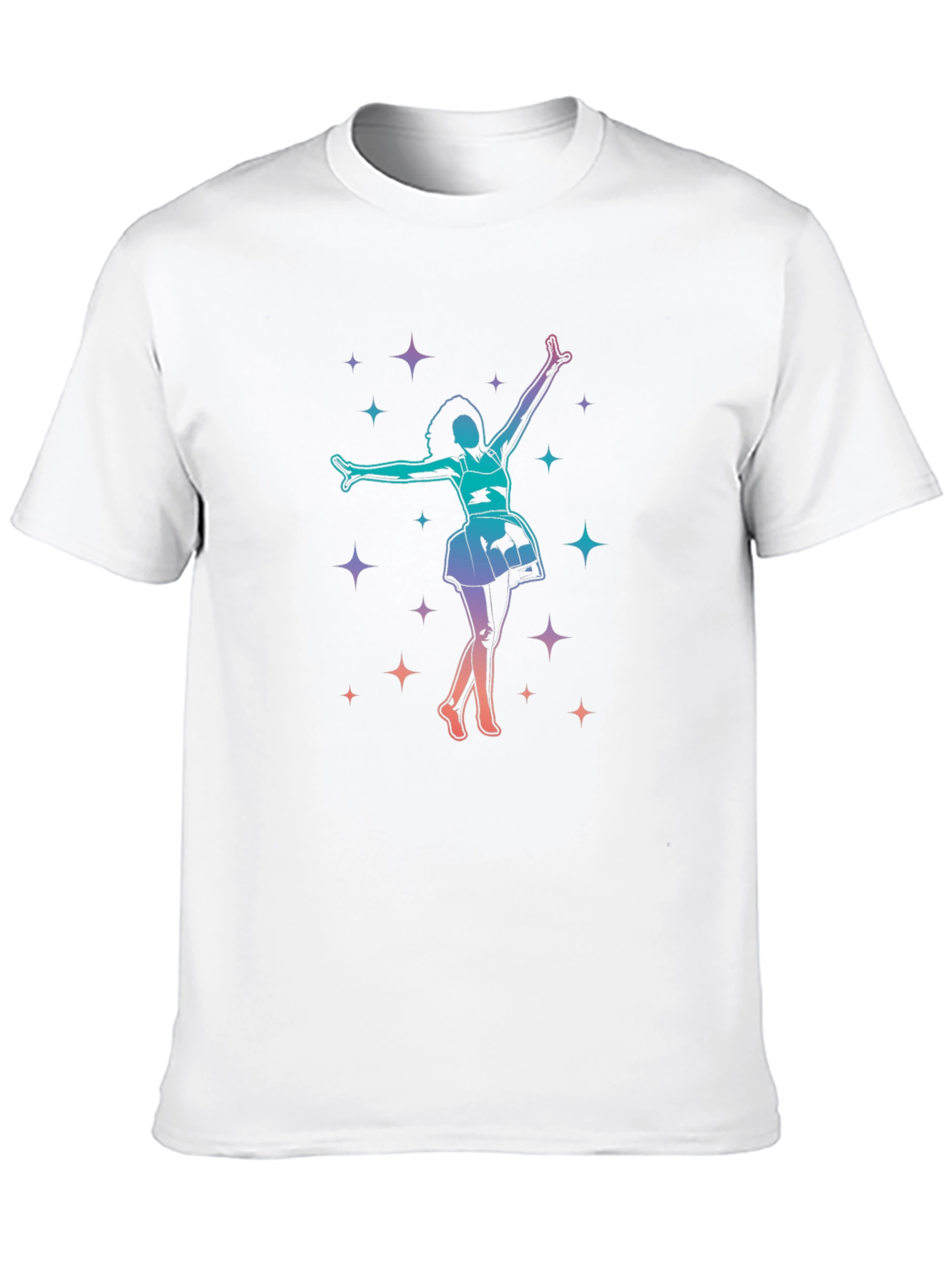 Dancing Star Graphic Tee - Black Cotton