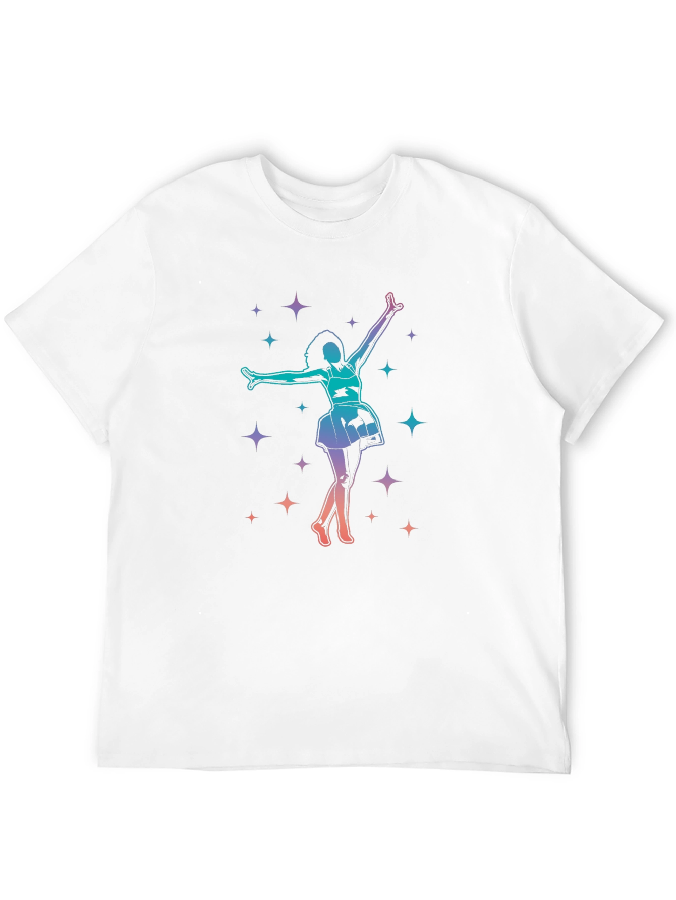 Dancing Star Graphic Tee - Black Cotton