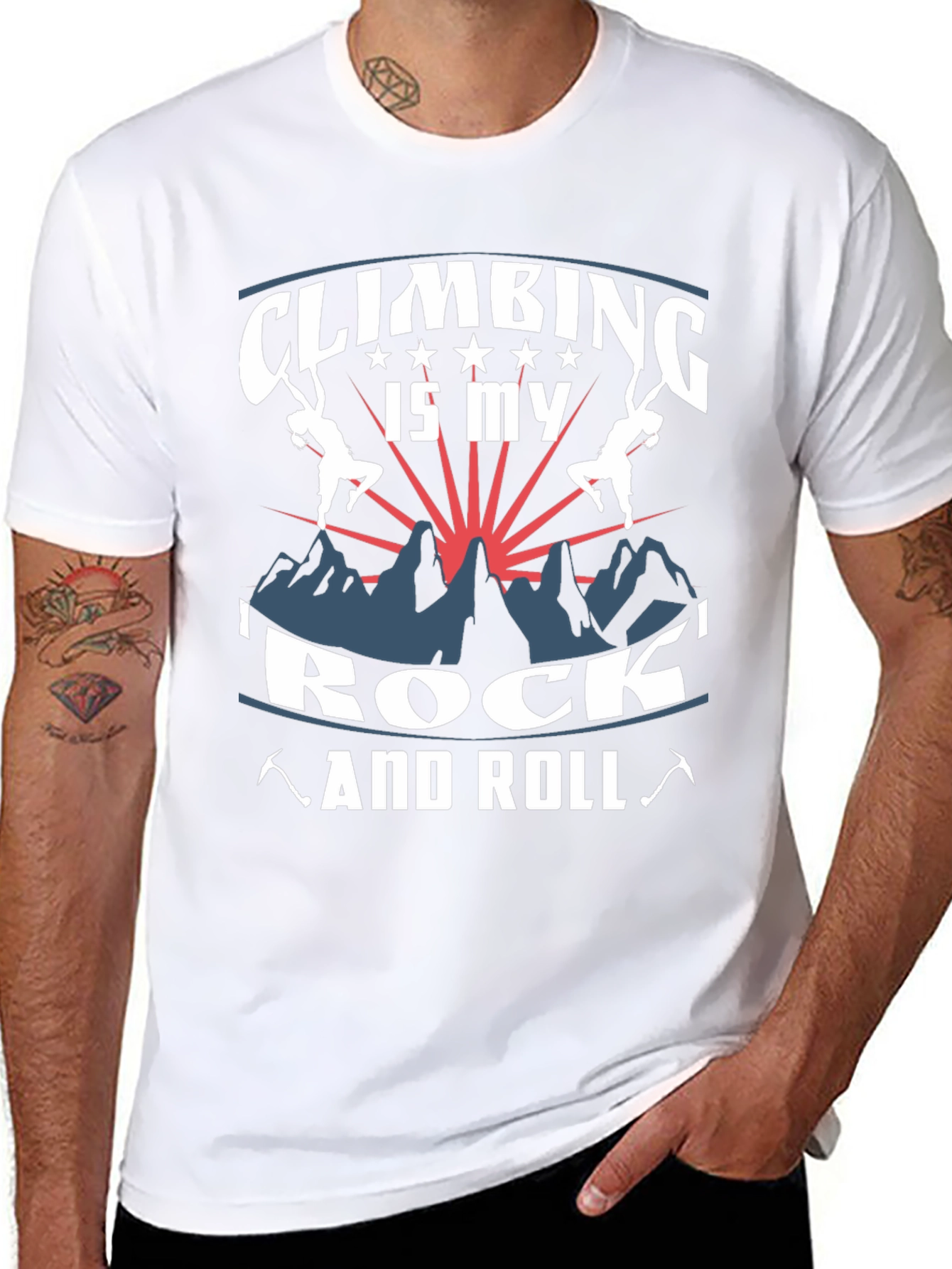 Climbing is My Rock and Roll Graphic Tee