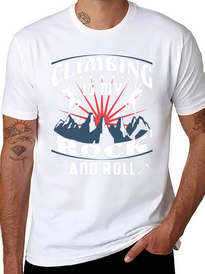 Climbing is My Rock and Roll Graphic Tee