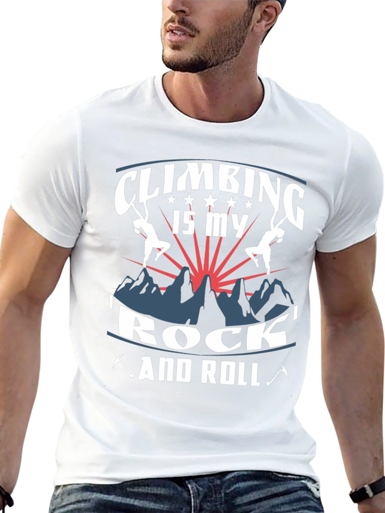 Climbing is My Rock and Roll Graphic Tee