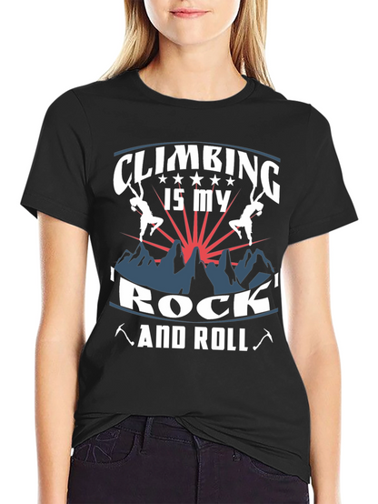 Climbing is My Rock and Roll Graphic Tee