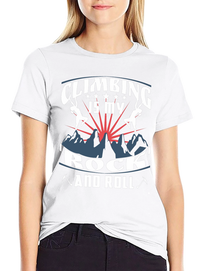 Climbing is My Rock and Roll Graphic Tee