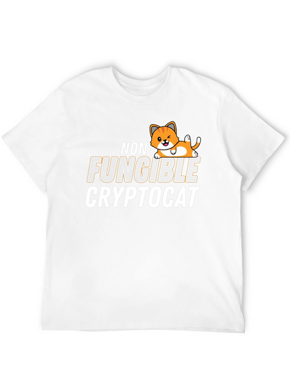 Non Fungible Crypto Cat Graphic T-Shirt