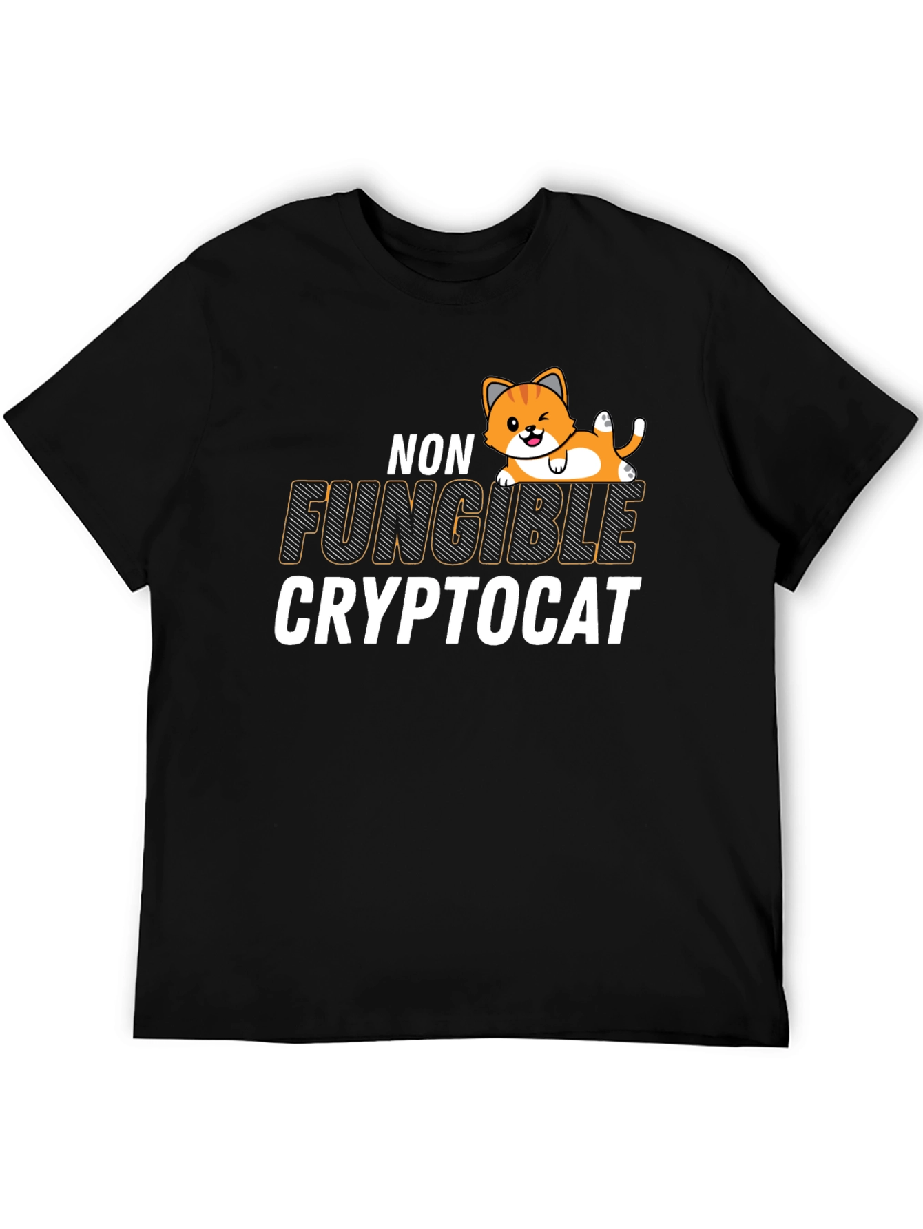 Non Fungible Crypto Cat Graphic T-Shirt