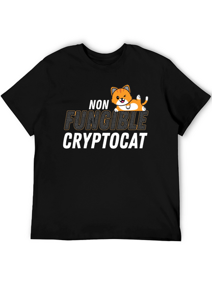 Non Fungible Crypto Cat Graphic T-Shirt